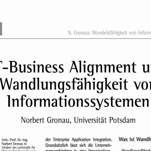 IT-Business Alignment and Adaptability of Information systems